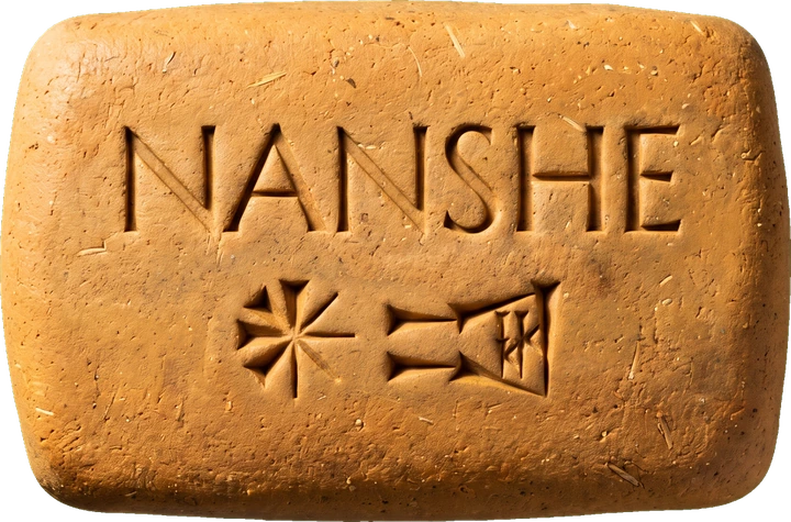 Nanshe, the name cut into a mud brick